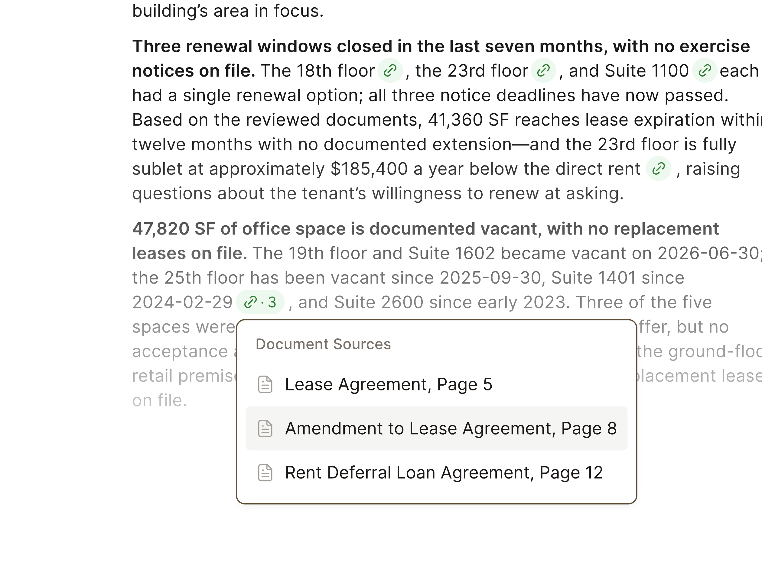 Every AI answer, cited. Notessa document reader illustration.